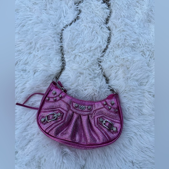 White Fox Boutique Handbags - White Fox Rhinestone Bag